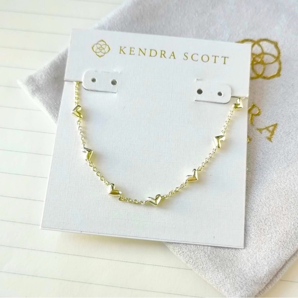 Kendra Scott Jewelry - KENDRA SCOTT Haven Gold Heart Strand Necklace